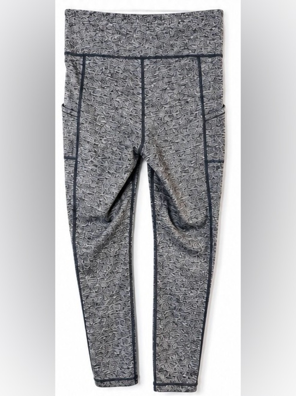 J.Jill Fit Gray Heathered Pocket Leggings XS Petite Athletic Yoga Pants - Picture 2 of 7